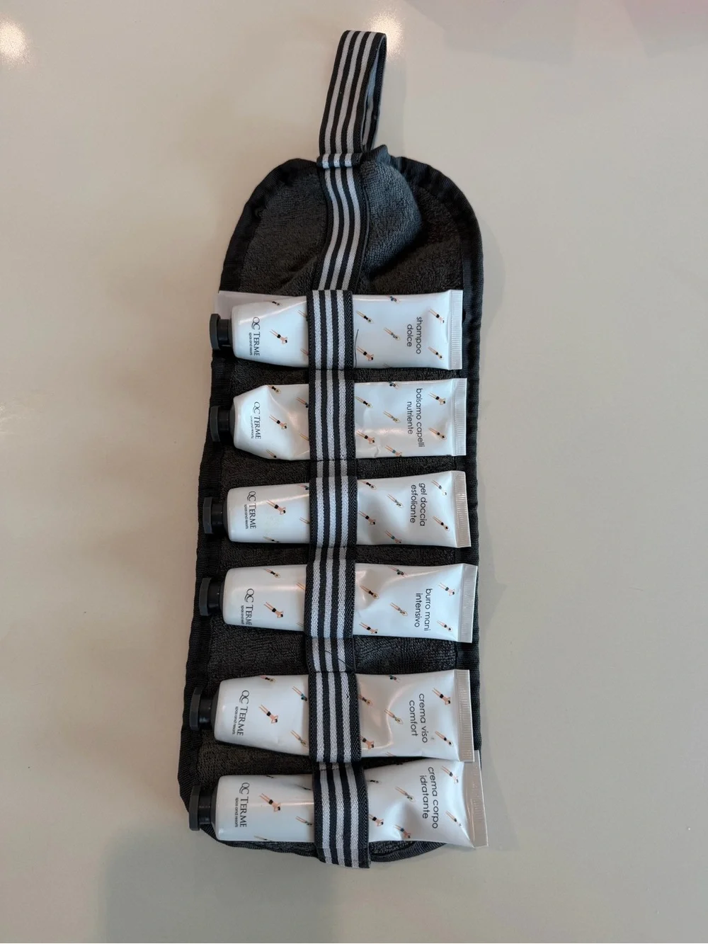QC TERME spa & resort Towel Bag - bundle set - 'Relax and Travel'
